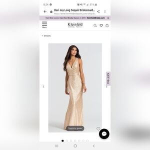 Bari Jay long sequin dress